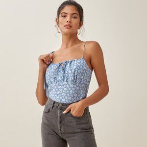 NWT Reformation Nightingale Tank Size S Light Blue